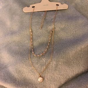 Maurice’s Gold Pearl Necklace, NWT